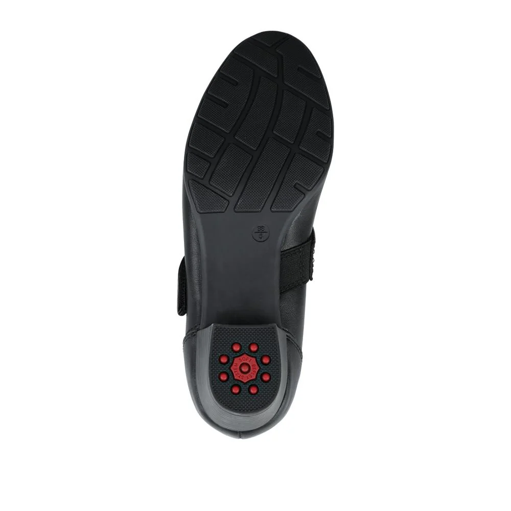 Relife Block Heel Touch Fasten Mary Janes - RELIF42010 / 327 919 - Black - Image 5