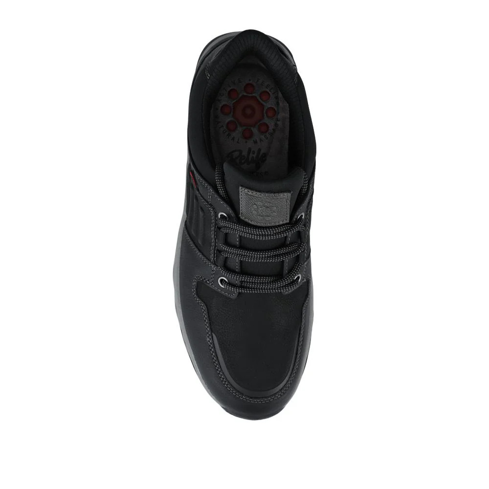 Relife Wide Fit Lace Up Shoes - RELIF42002 / 327 803 - Black - Image 4