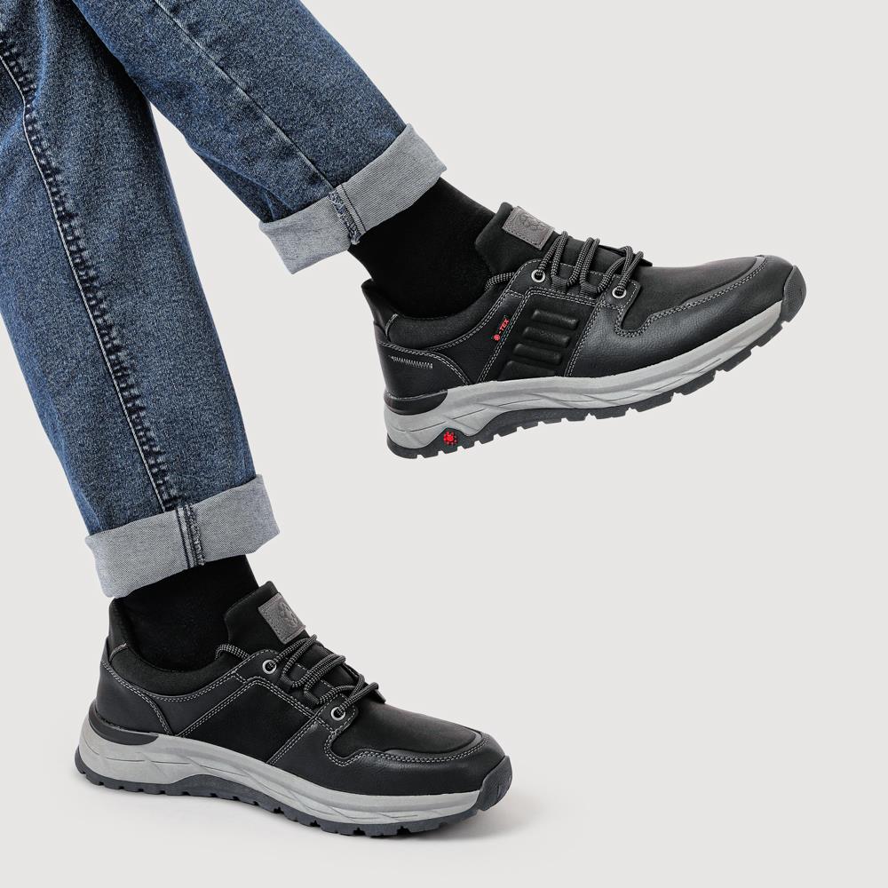 Relife Wide Fit Lace Up Shoes - RELIF42002 / 327 803 - Black - Image 5