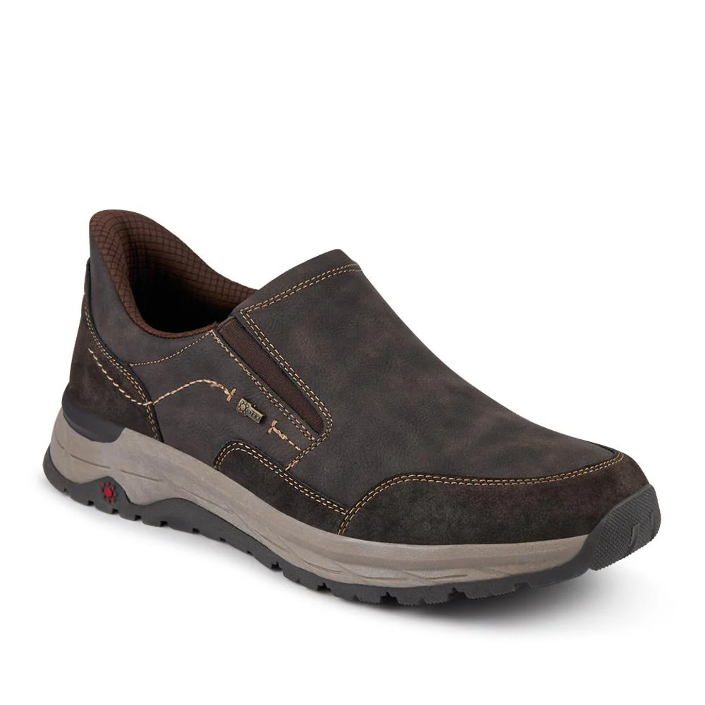 Relife Wide Fit Elasticated Slip-On Shoes - RELIF42001 / 327 807 - Dark Brown