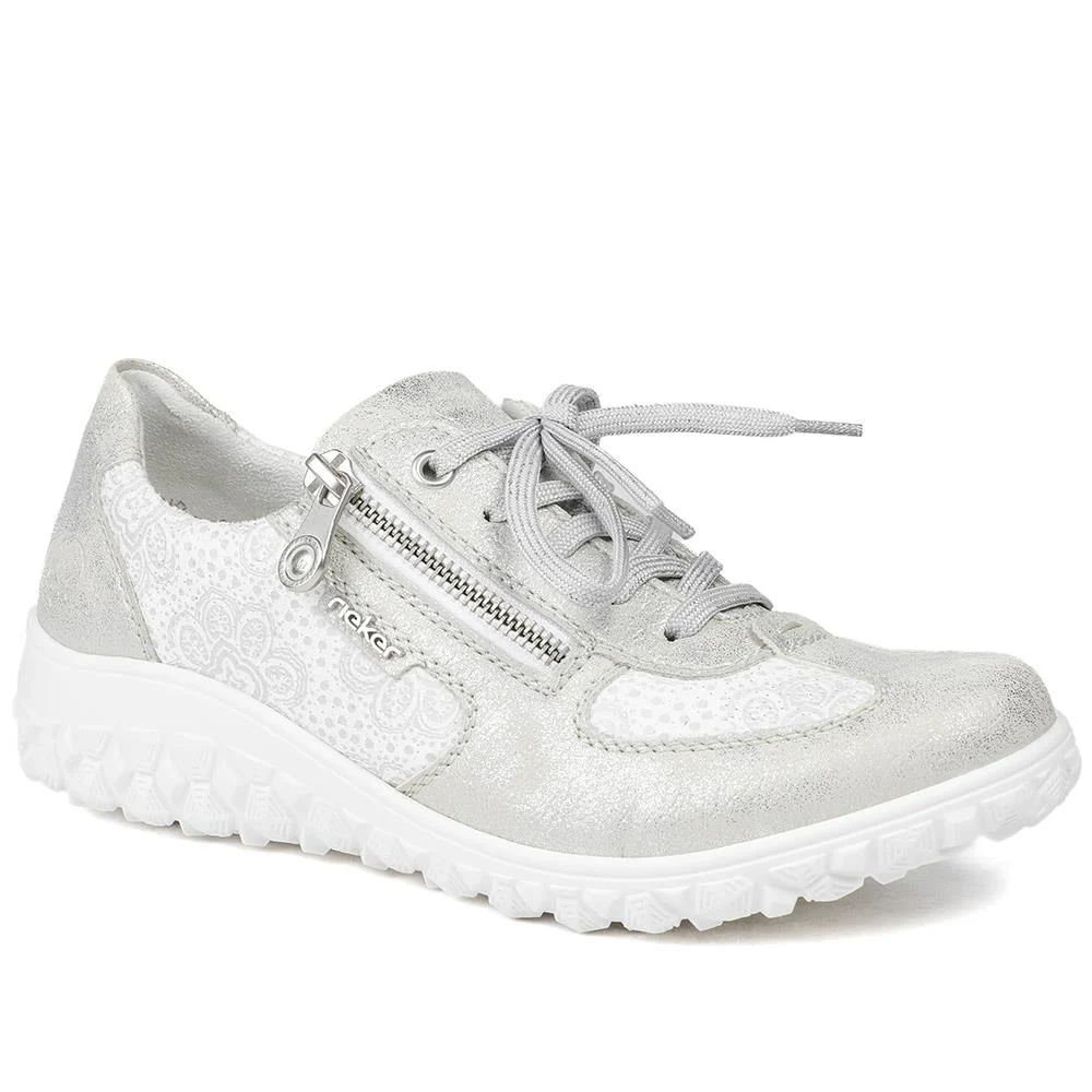Rieker Extra Wide Lace & Zip Fasten Trainers - RKR43544 / 328 777
