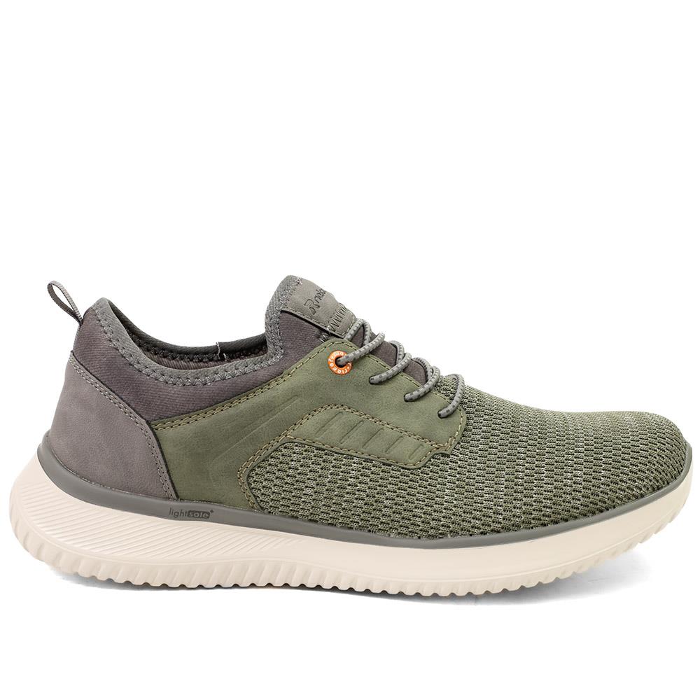 Rieker Lace Up Low Top Trainers - RKR43514 / 328 774 - Khaki - Image 2