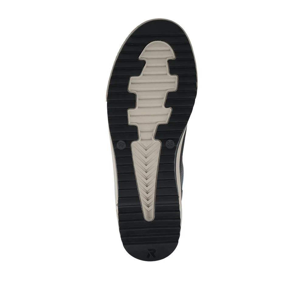 Rieker Leather Zipped Hi Top Trainers - RKR42546 / 328 186 - Black - Image 5