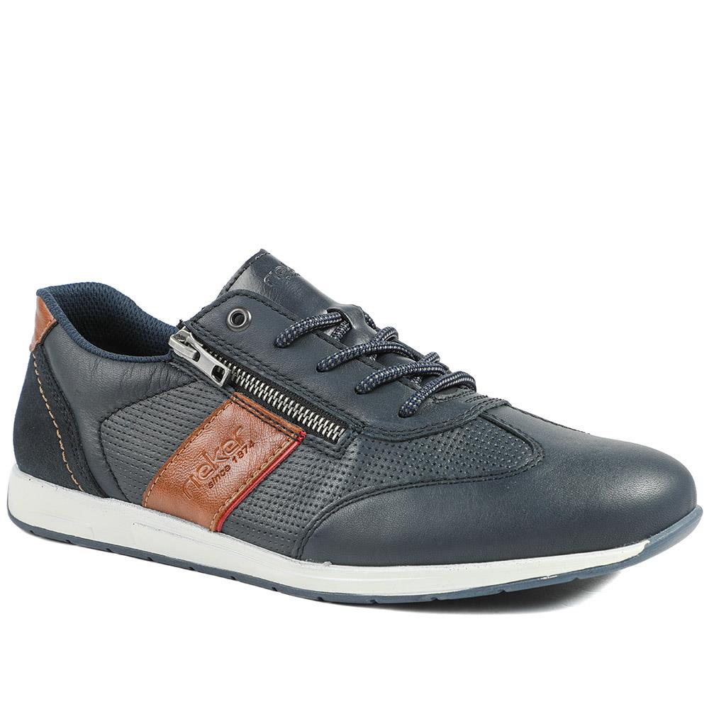 Rieker Titus Leather Zip Fastening Trainers - RKR43019 / 328 828