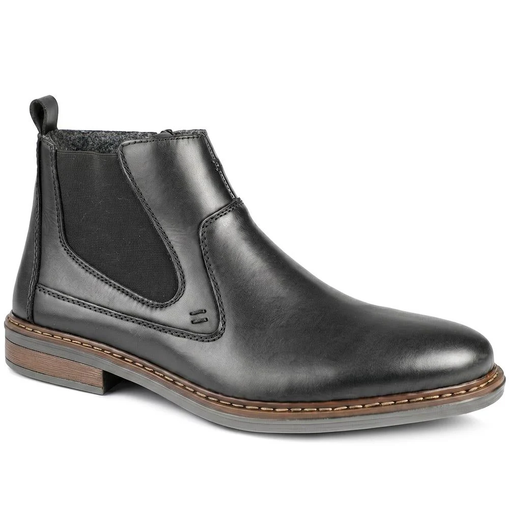 Rieker Wide Fit Smart Chelsea Boots - RKR43056 / 330 228 - Black