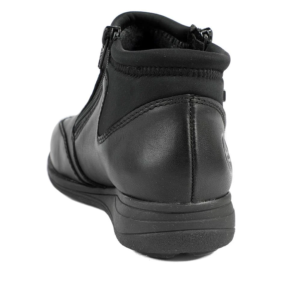 Rieker Wide Fit Zip Fastening Ankle Boots - RKR42020 / 329 476 - Black - Image 4