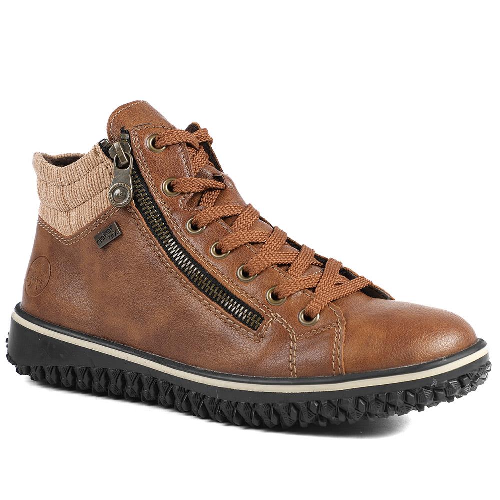 Rieker Zip & Lace Hi Top Trainers - RKR42551 / 328 208