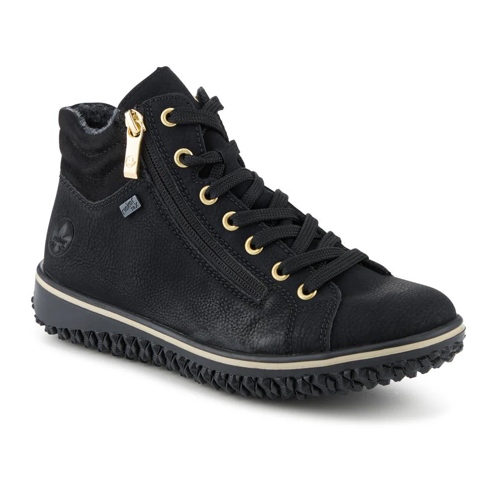 Rieker Zip & Lace Trainers With Grippy Sole - RKR42551 / 328 208