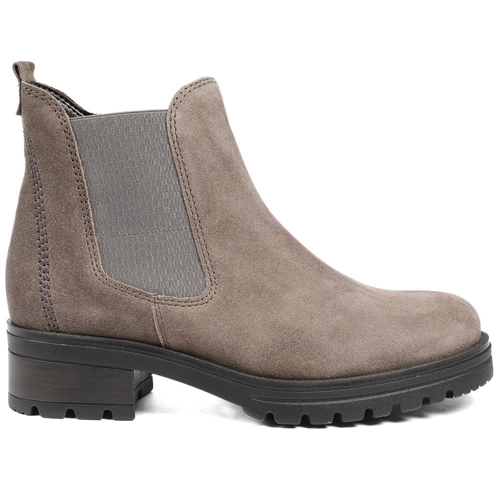 Sallis Chunky Leather Chelsea Boots - GAB40535 / 327 566 - Grey Suede - Image 2