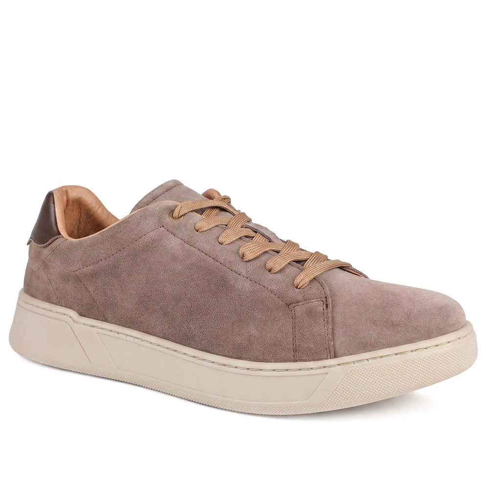 Salvino Leather Lace Up Trainers - SALVINO / 330 215