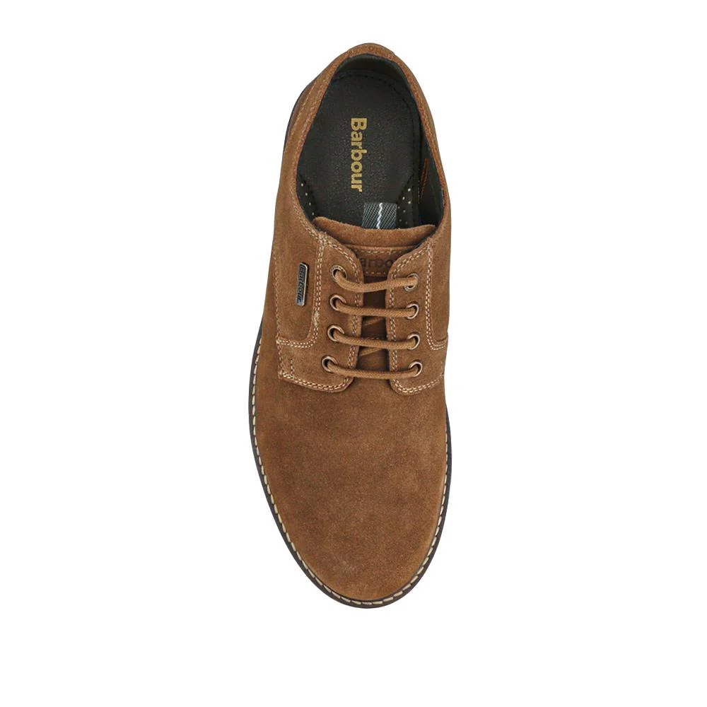 Sandstone Leather Lace-Up Shoes - BARBR38503 / 324 445 - Taupe Suede - Image 4