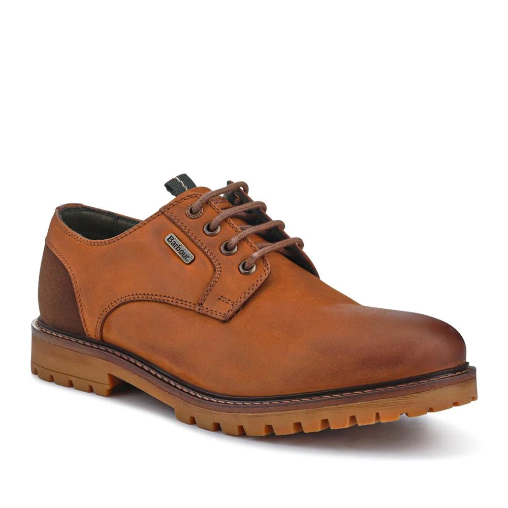 Sandstone Leather Lace-Up Shoes - BARBR38503 / 324 445 - Cognac