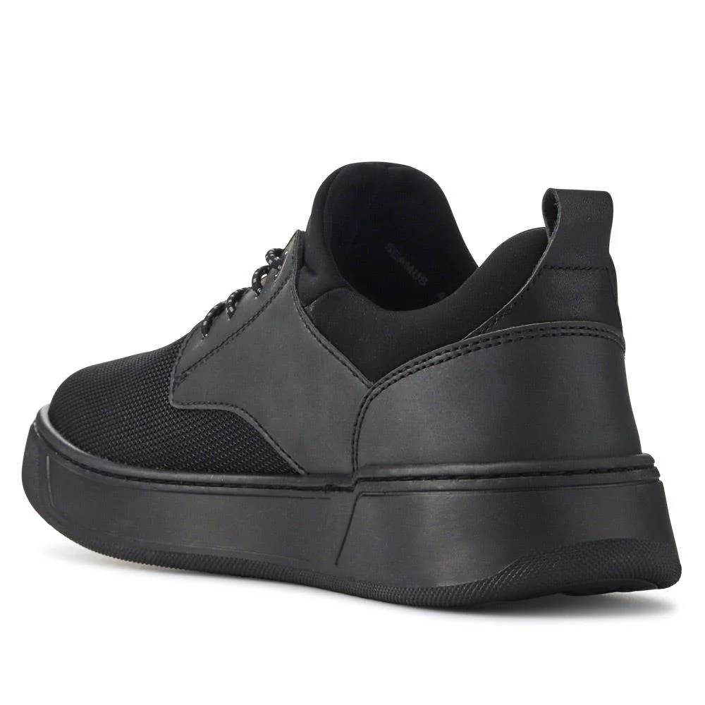Seamus Casual Lace-Up Trainers - SEAMUS / 327 315 - Black - Image 6