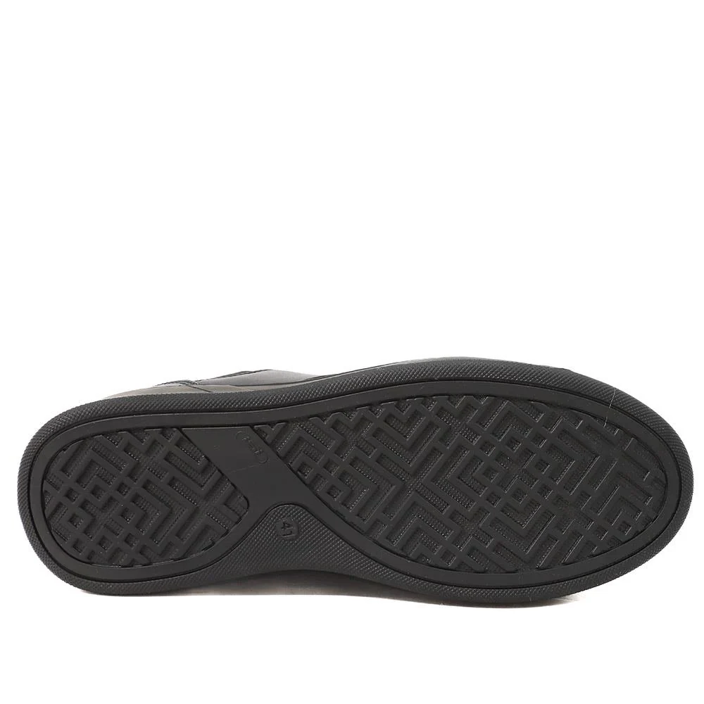 Seamus Casual Lace-Up Trainers - SEAMUS / 327 315 - Black Leather - Image 5