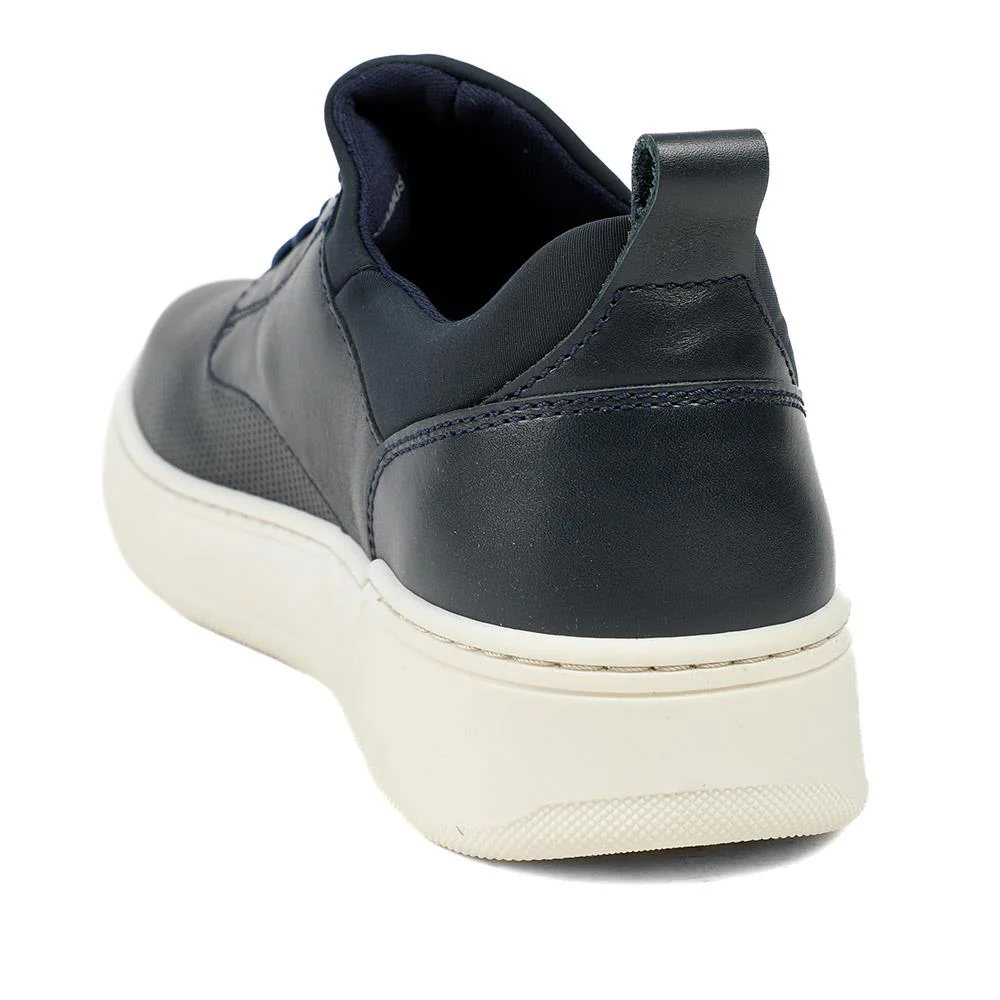 Seamus Casual Lace-Up Trainers - SEAMUS / 327 315 - Navy Leather - Image 3