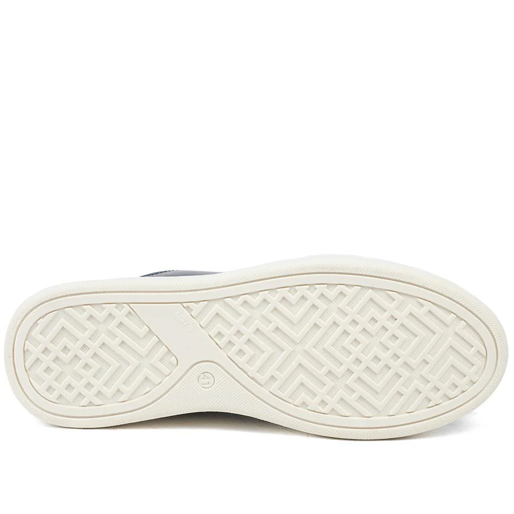 Seamus Casual Lace-Up Trainers - SEAMUS / 327 315 - Navy Leather - Image 5