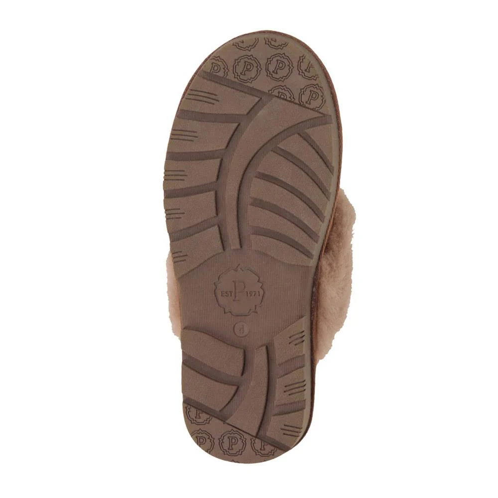 Sheepskin Lined Slippers - DUO38001 / 324 670 - Taupe - Image 3