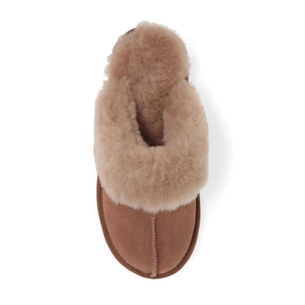 Sheepskin Lined Slippers - DUO38001 / 324 670 - Taupe - Image 4