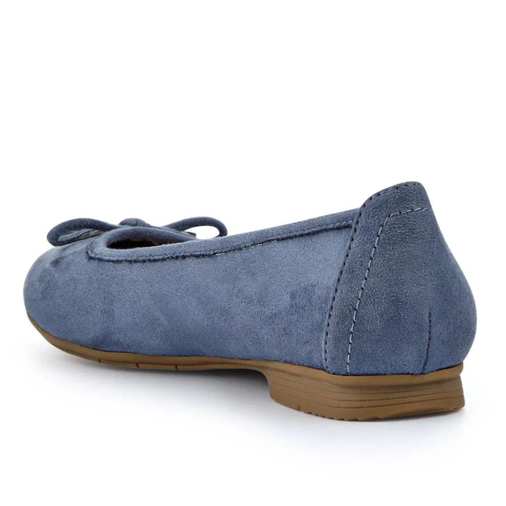 Short-Heeled Casual Pumps - JANSP41001 / 326 782 - Blue - Image 3