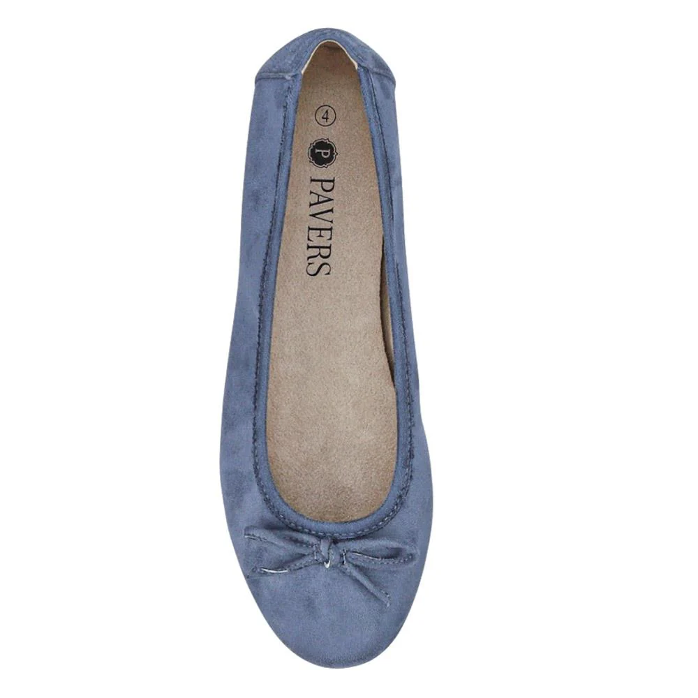 Short-Heeled Casual Pumps - JANSP41001 / 326 782 - Blue - Image 4