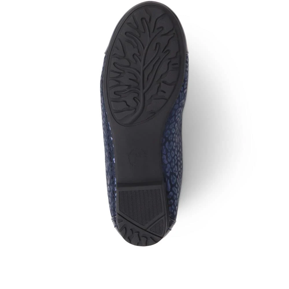 Simple Slip-On Ballet Pumps - WBINS38055 / 324 147 - Navy-Navy Patent - Image 4