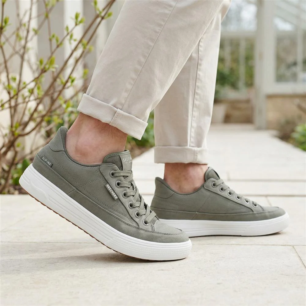 Skechers Arch Fit Arcade Trainers - SKE43511 / 328 724 - Khaki - Image 2