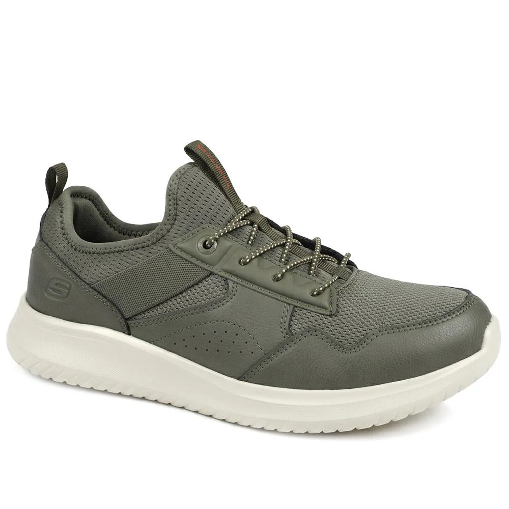 Skechers Dawson Monterey Bungee Lace Trainers - SKE43045 / 328 931 - Olive