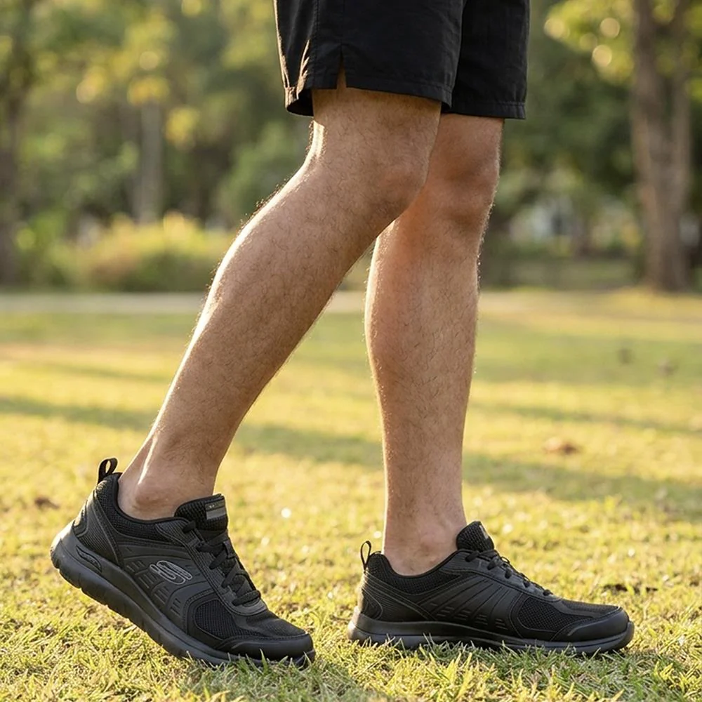 Skechers Extra Wide Slip-ins: Arch Fit Trainers - SKE44009 / 329 534 - Black-Black - Image 2