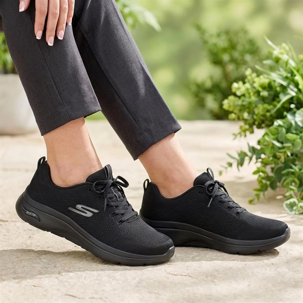 Skechers GO WALK® Arch Fit® 2.0 – Mandy Trainers - SKE43041 / 328 830 - Black - Image 2