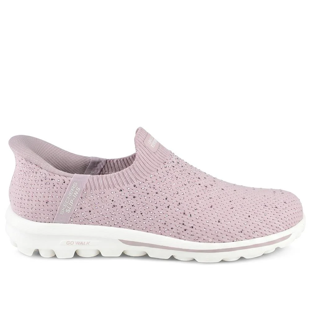 Skechers Go Walk Travel - Amara Slip On Trainers - SKE43024 / 329 138 - Mauve - Image 3
