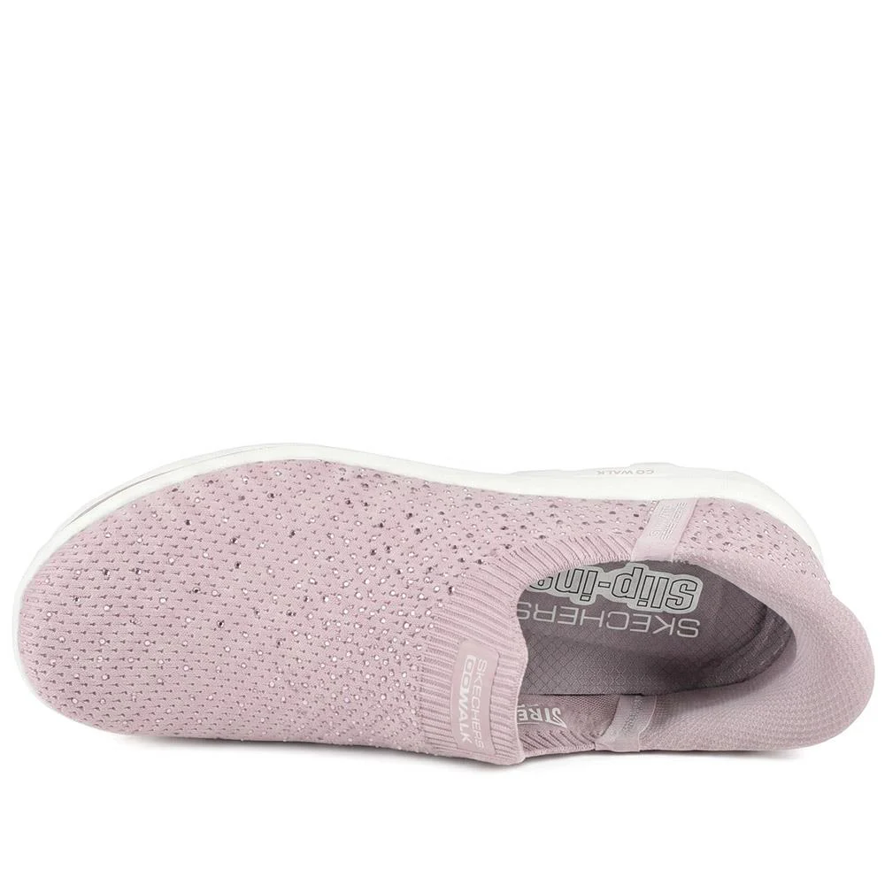 Skechers Go Walk Travel - Amara Slip On Trainers - SKE43024 / 329 138 - Mauve - Image 5