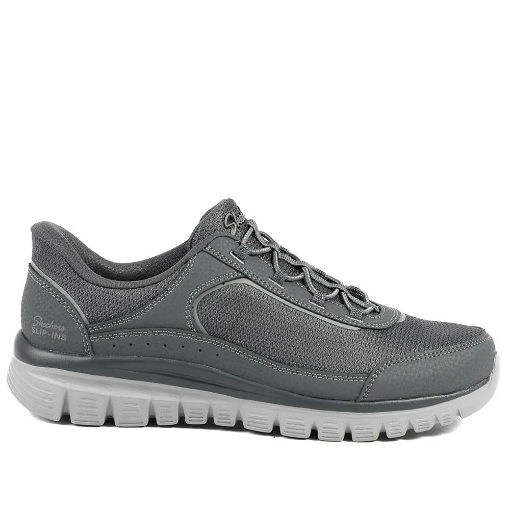 Skechers Graceful Slip-in Trainers - SKE42022 / 327 755 - Grey - Image 2