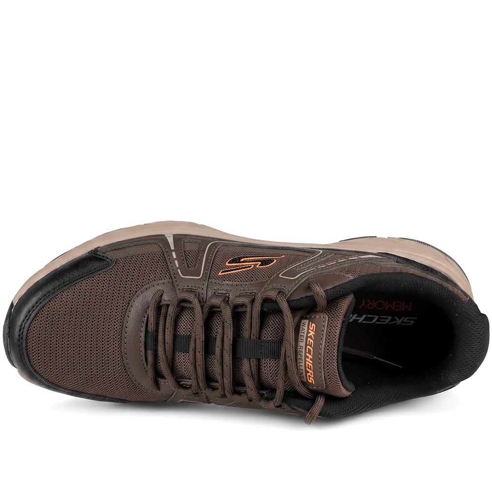 Skechers Memory Foam Hillcrest 2.0 Trainers - SKE44023 / 329 576 - Brown - Image 5