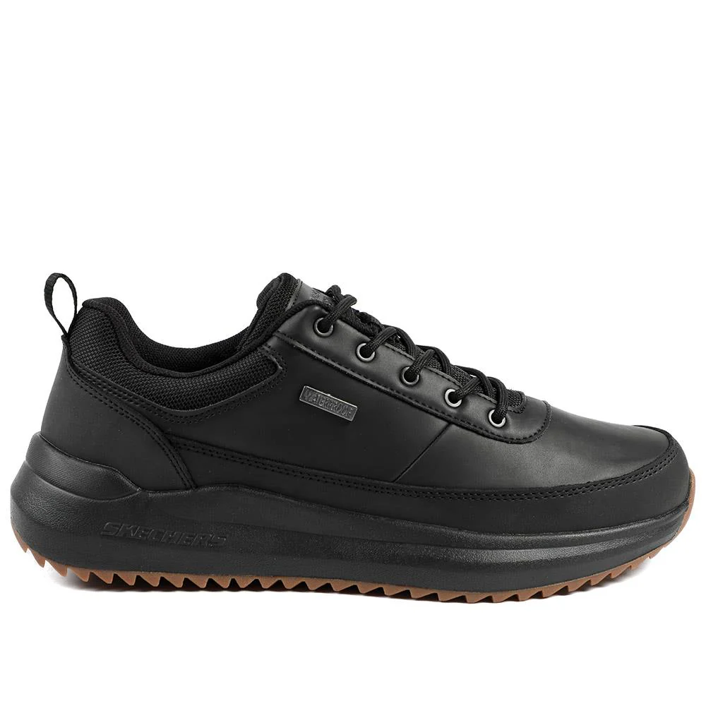 Skechers Parnell Tex Waterproof Lace Up Shoes - SKE42523 / 328 348 - Black - Image 2