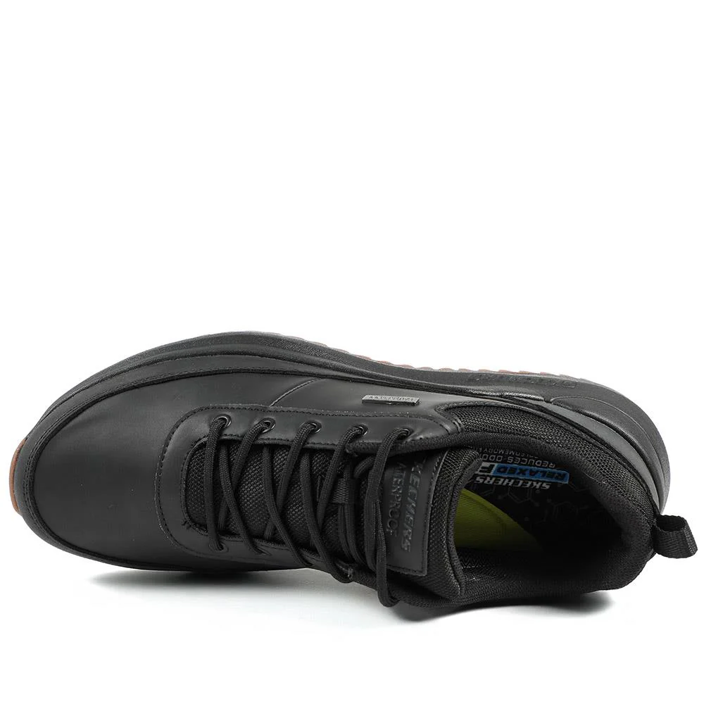 Skechers Parnell Tex Waterproof Lace Up Shoes - SKE42523 / 328 348 - Black - Image 4