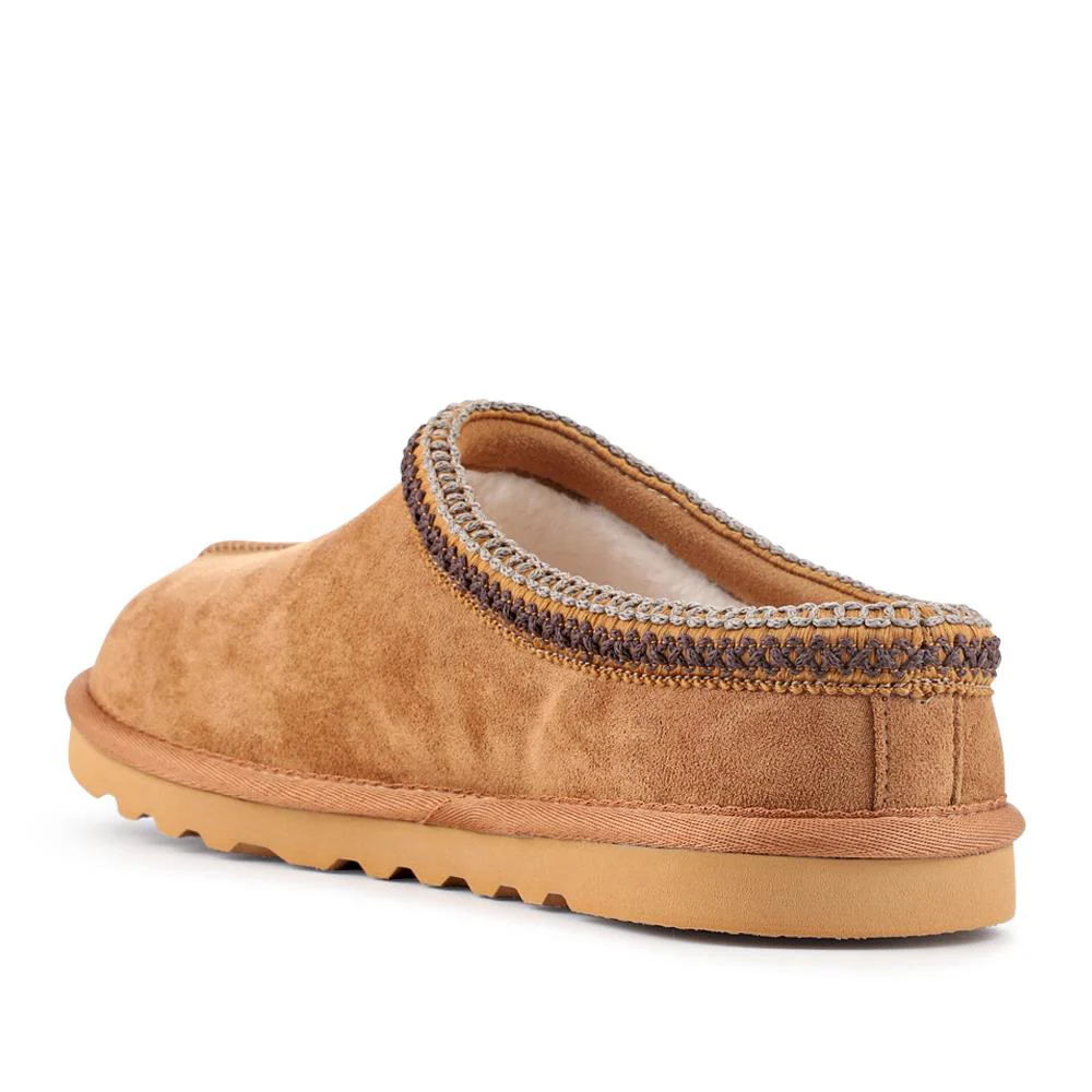 Skechers Relaxed Fit Renten Mule Slippers - SKE42073 / 328 274 - Tan - Image 3