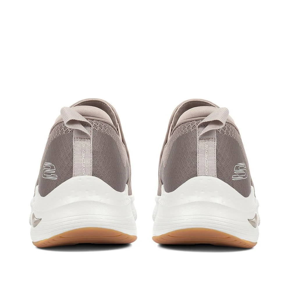 Skechers Slip-ins: Arch Fit Banlin Trainers - SKE33143 / 320 135 - Taupe - Image 3