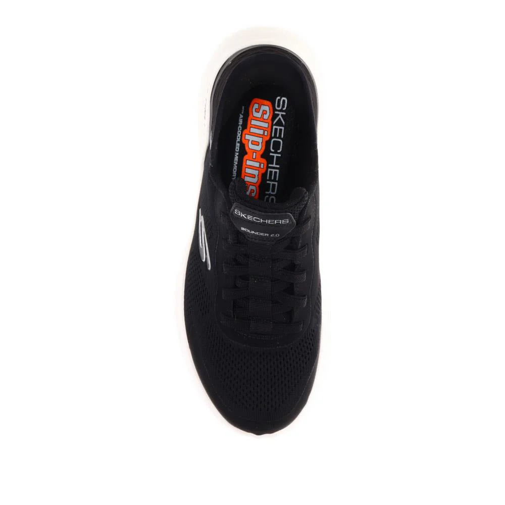 Skechers Slip-ins: Bounder 2.0 - Emerged Trainers - SKE40512 / 325 732 - Black-White - Image 4