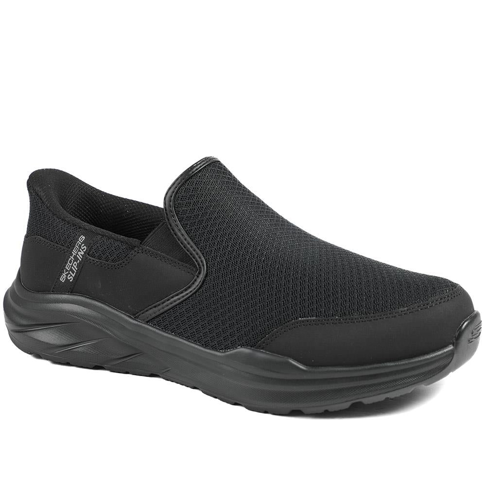 Skechers Slip-ins Equaliser 6.0 Trainers - SKE43075 / 328 903 - Black-Black