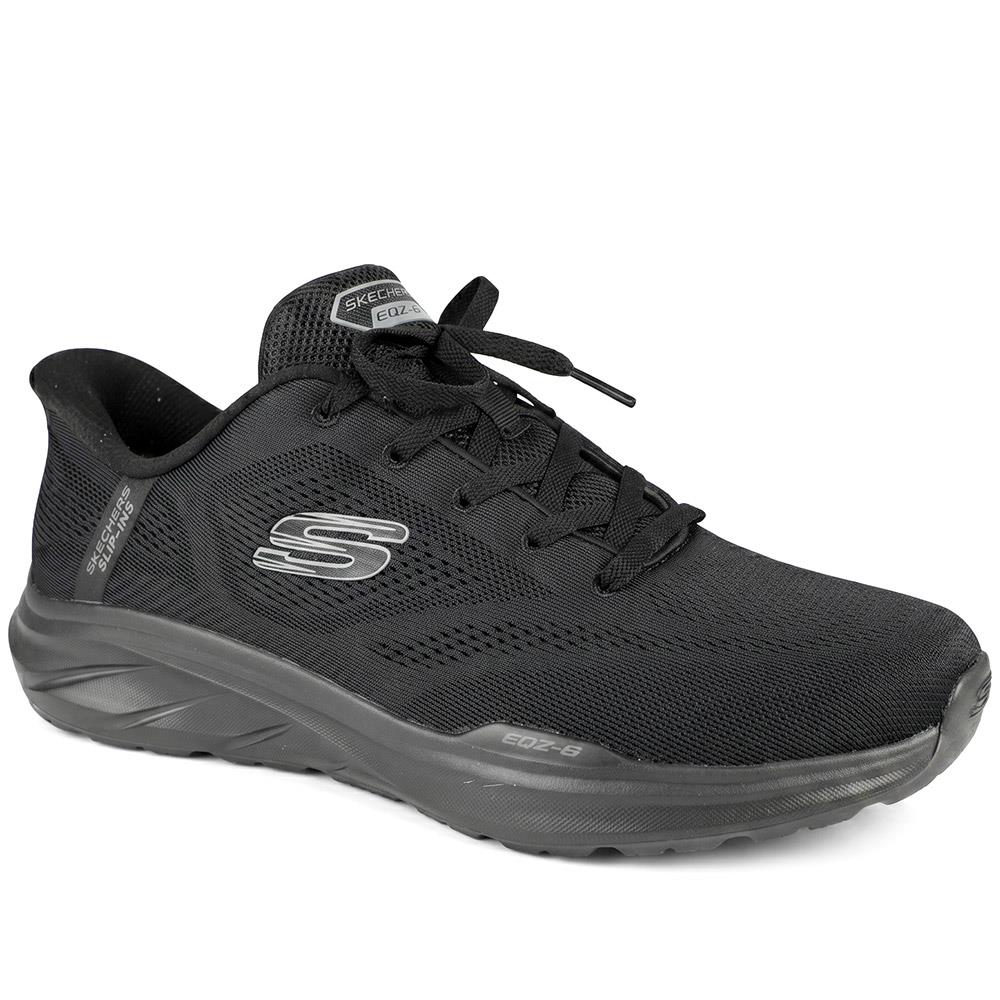 Skechers Slip-ins: Extra Wide Equalizer Trainers - SKE43074 / 329 067 - Black-Black