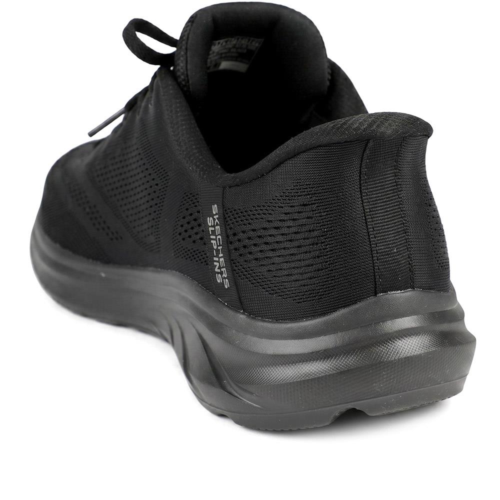 Skechers Slip-ins: Extra Wide Equalizer Trainers - SKE43074 / 329 067 - Black-Black - Image 4