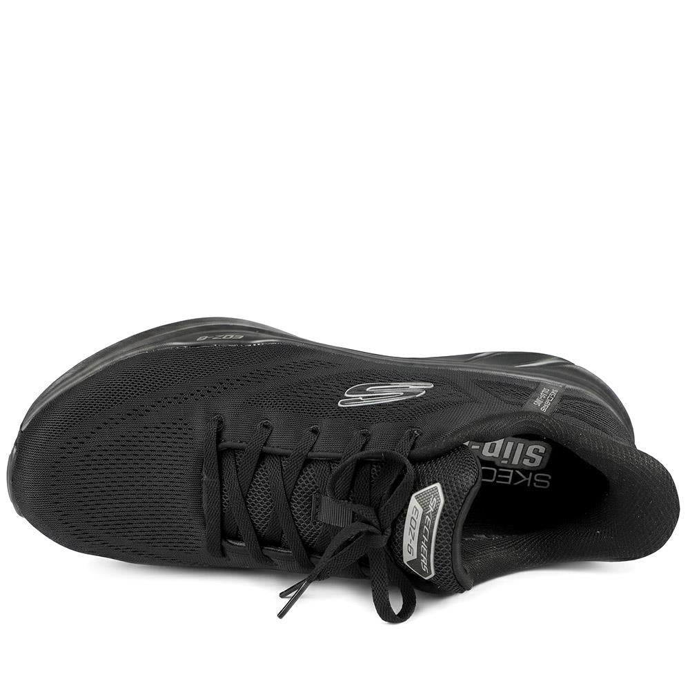 Skechers Slip-ins: Extra Wide Equalizer Trainers - SKE43074 / 329 067 - Black-Black - Image 5