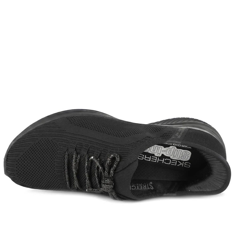 Skechers Slip-ins: Lace Up Trainers - SKE43137 / 330 385 - Black - Image 5