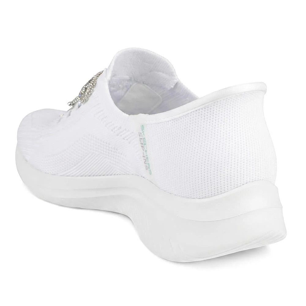 Skechers Slip-ins: Lace Up Trainers - SKE43137 / 330 385 - White - Image 4
