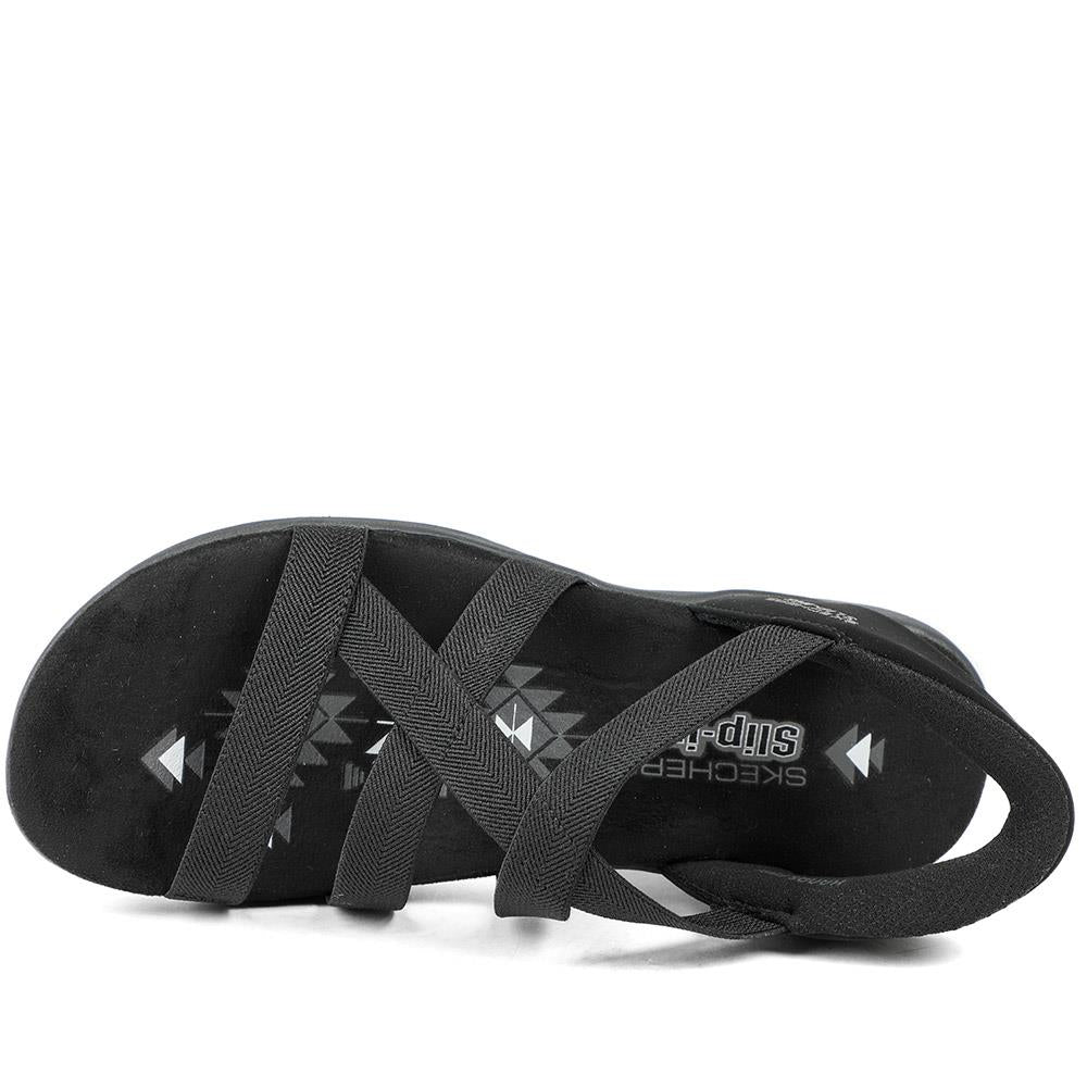 Skechers Slip-ins: Reggae Slim Sandals - SKE43532 / 329 429 - Black - Image 4