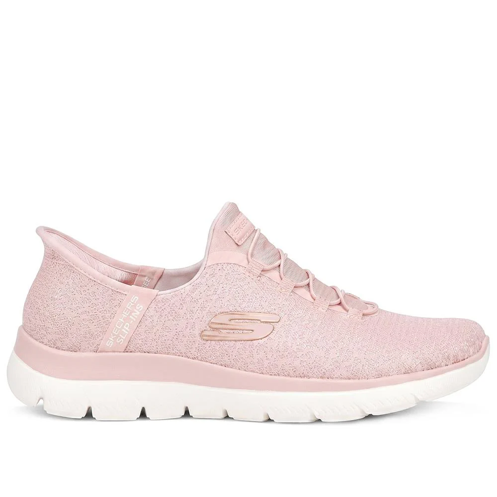 Skechers Slip-ins: Summits-Lunar Glow Trainers - SKE43101 / 329 150 - Mauve - Image 2