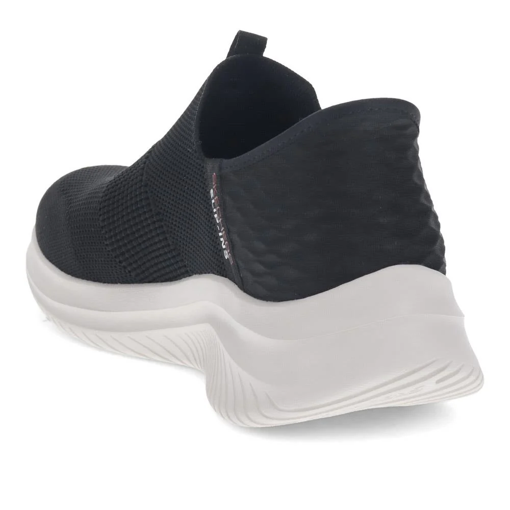 Skechers Wide Fit Slip-ins: Ultra Flex Trainers - SKE39047 / 324 776 - Black-White - Image 3
