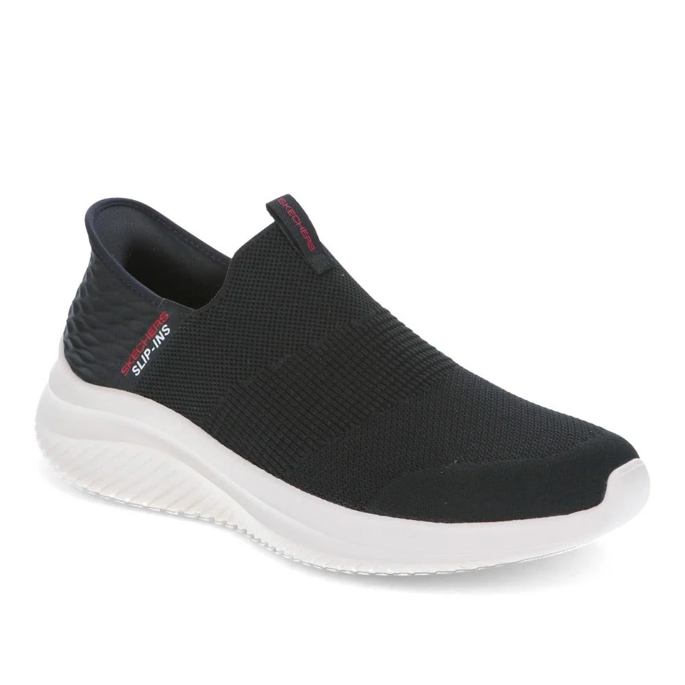 Skechers Wide Fit Slip-ins: Ultra Flex Trainers - SKE39047 / 324 776 - Black-White