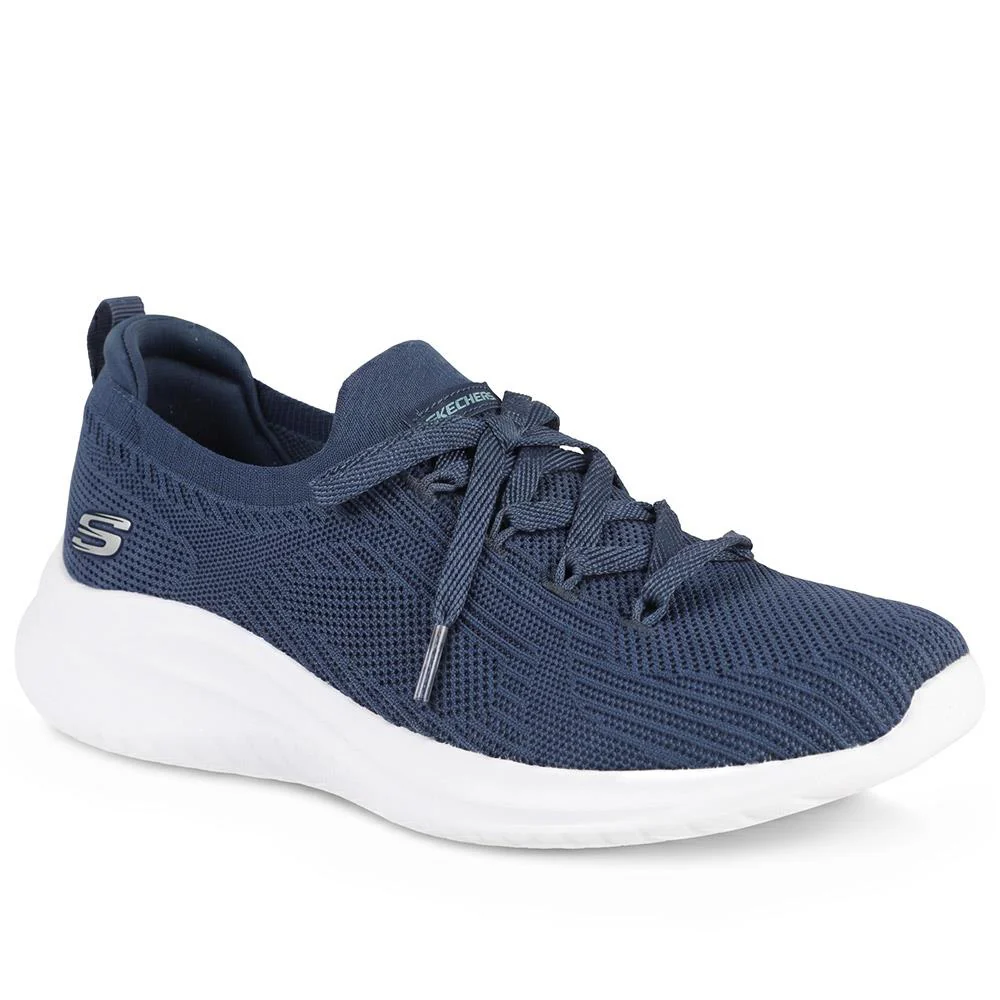 Skechers Sporty Breathable Slip On Trainers - SKE43015 / 328 681 - Navy