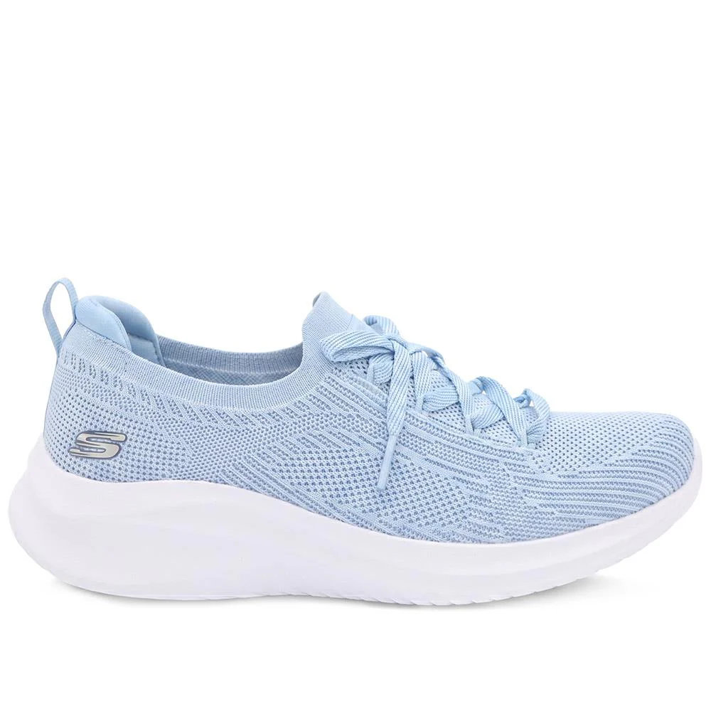 Skechers Sporty Breathable Slip On Trainers - SKE43015 / 328 681 - Light Blue - Image 3